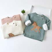 Girls' Fashionable Thick Knitted Sweater | For Autumn/Winter - # BAAA111310004 & GIAA21210019