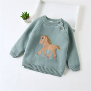 Girls' Fashionable Thick Knitted Sweater | For Autumn/Winter - # BAAA111310004 & GIAA21210019