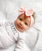 Watercolor Sunflower Baby Headwrap Bow