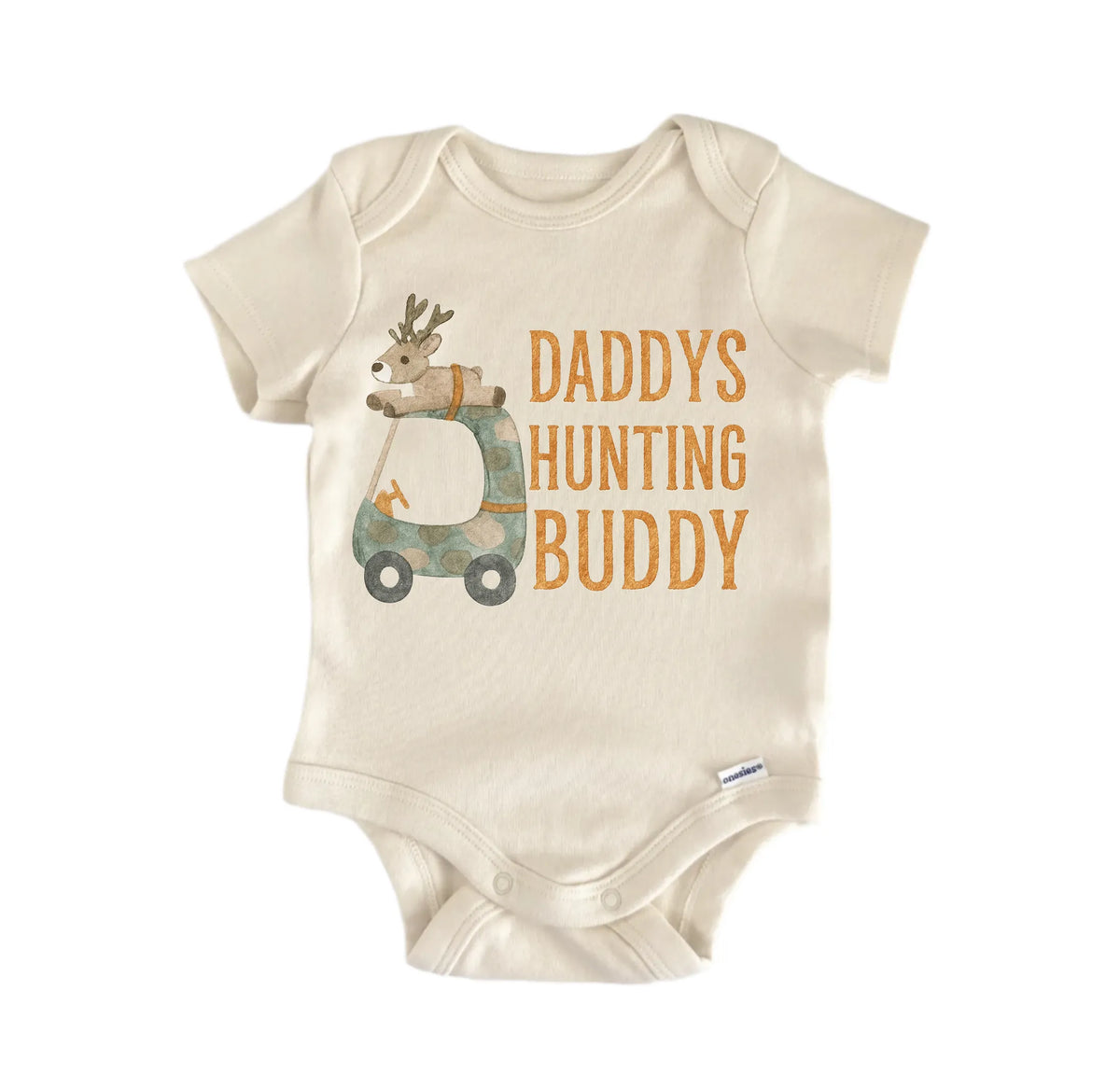 Hunting Buddy Deer Newborn Baby Bodysuit