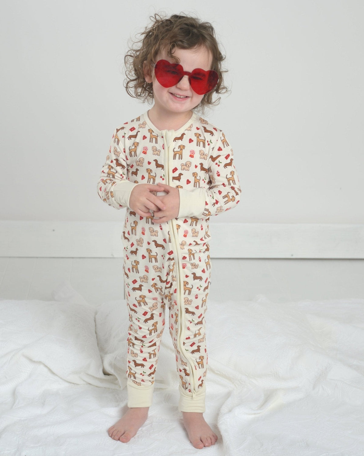 Puppy Bamboo Toddler Pajamas – Romper
