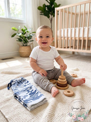 Koala Baby Boys 2 Piece Pant Set – Nightshadow, Size Newborn