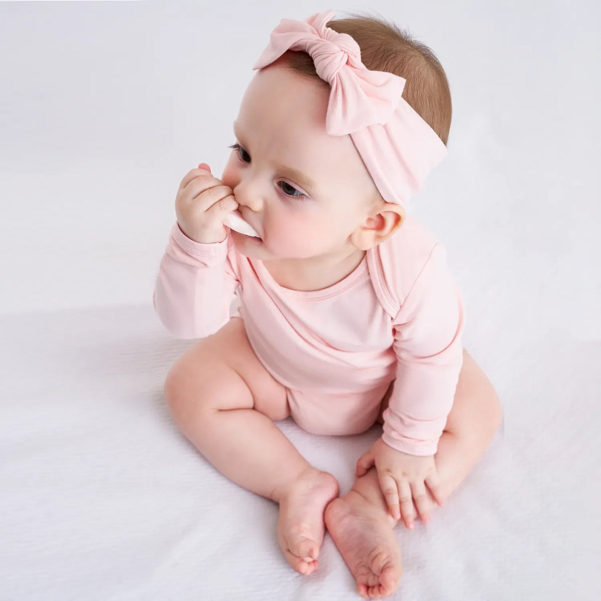 Bamboo Baby Bodysuit in Mary Rose by SwaddleAn
