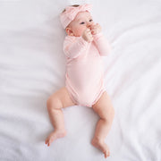 Bamboo Baby Bodysuit in Mary Rose by SwaddleAn