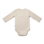Brown Long Sleeve Polka Dot Organic