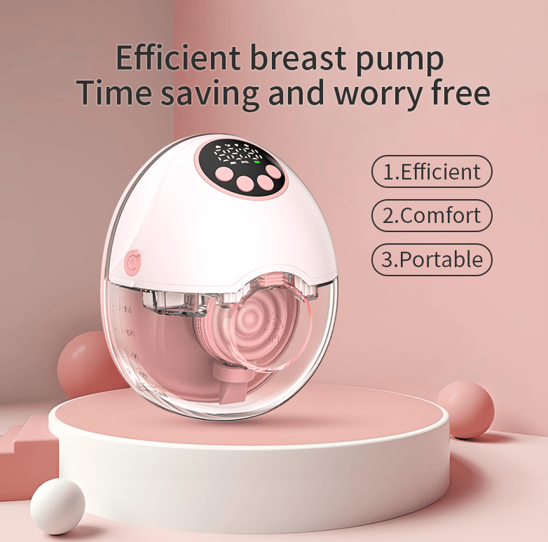 PSMY382 wearable electric breast pump 150min ultra-thin breast pump without PVC massage / breast pump / inverter / automatic 12 functions 320mmHg without BPA,