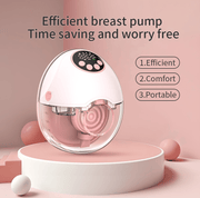 PSMY382 wearable electric breast pump 150min ultra-thin breast pump without PVC massage / breast pump / inverter / automatic 12 functions 320mmHg without BPA,