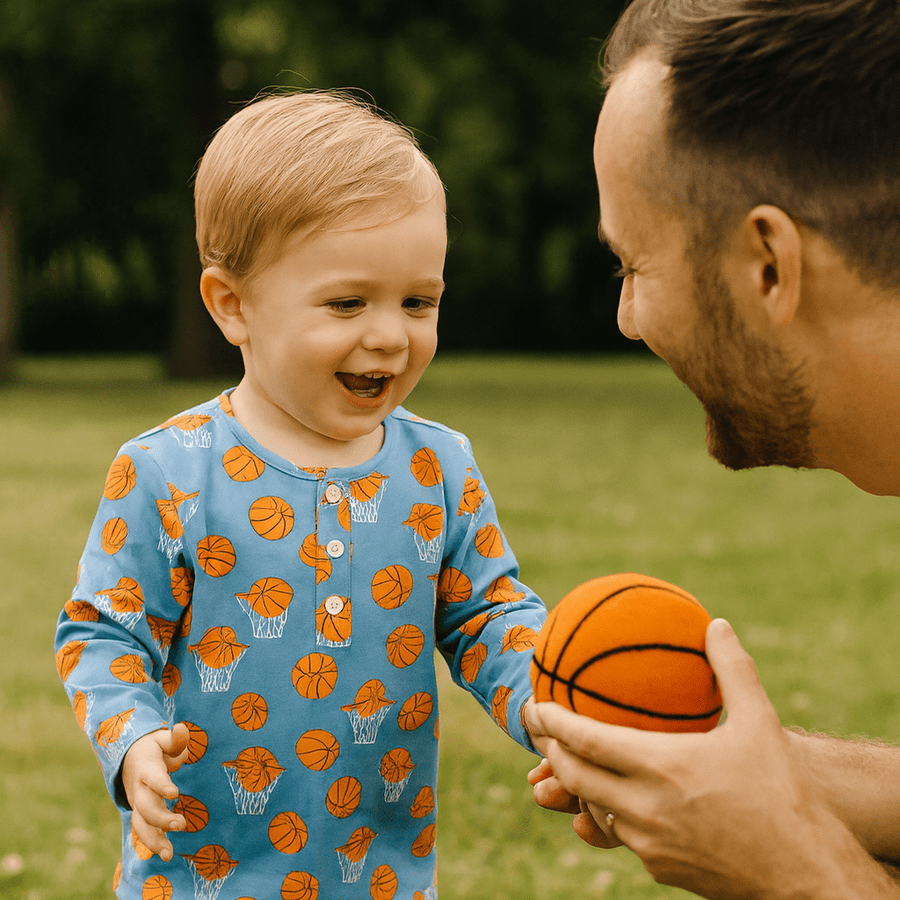 Raglan Henley Basketball Hoops