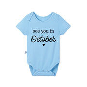 'See You in October' Bamboo Baby Bodysuit