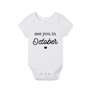 'See You in October' Bamboo Baby Bodysuit