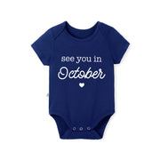 'See You in October' Bamboo Baby Bodysuit