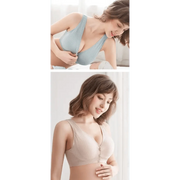Soft And Comfortable Cotton Nursing Bra Breathable Breastfeeding Bras for Women Maternity Bra Plus Big Size Easy Feeding Bra Wire Free