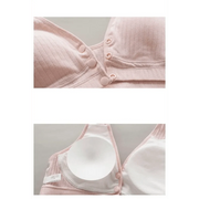 Soft And Comfortable Cotton Nursing Bra Breathable Breastfeeding Bras for Women Maternity Bra Plus Big Size Easy Feeding Bra Wire Free