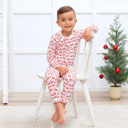 Christmas Ho-Ho-Ho Kids Bamboo Pajama Set-Family Matching