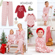 Christmas Ho-Ho-Ho Women's Bamboo Pajama Family Matching Set