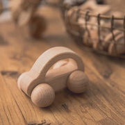 Wooden Baby Rattles Set | Beech Wood Teether and Musical Montessori Toy for Infants